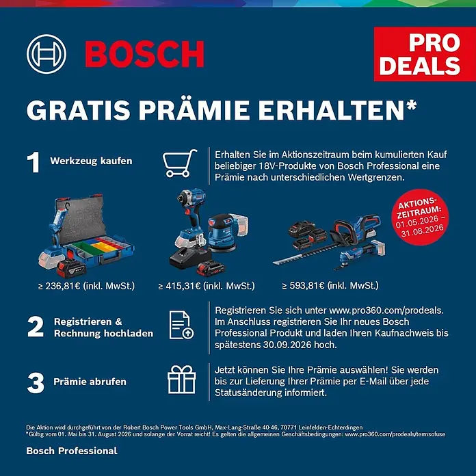 Bosch Professional AMPShare 18V Maschinen-Set 3-Tool-Kit 18 V, 2 Akkus, 2 Ah - 4 Ah, 7 -tlg.