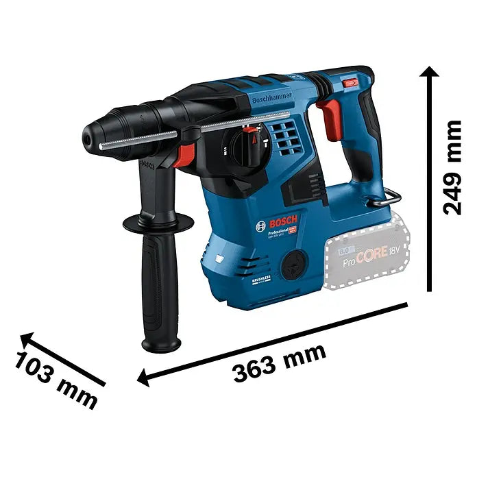Bosch Professional AMPShare 18V Akku-Kombihammer Pro Heavy Duty GBH 18V-28 C 18 V, Ohne Akku, 3,3 J, Ohne L-BOXX