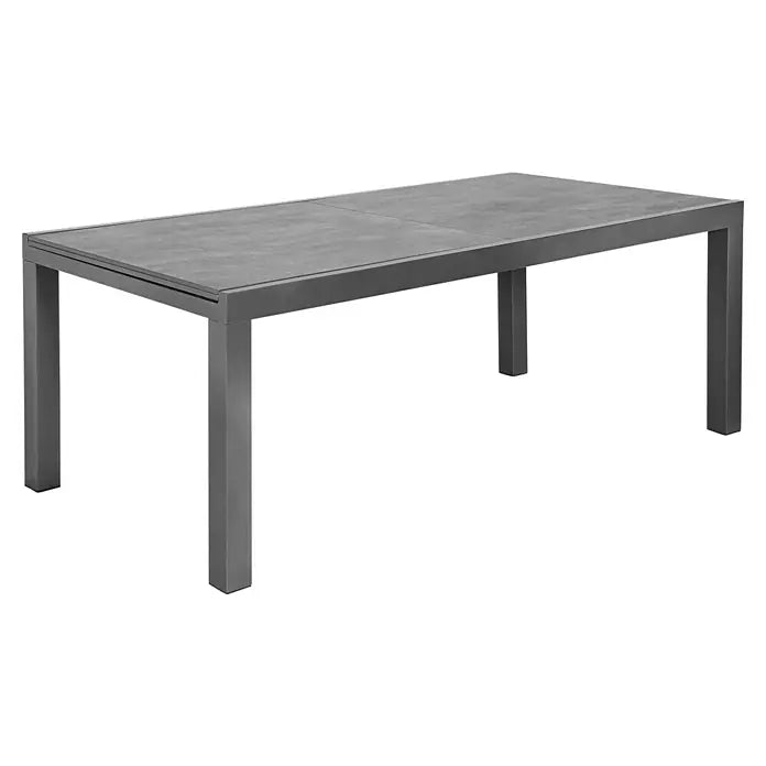 Sunfun Maja Gartentisch Stone L x B x H: 300 x 100 x 74 cm, Aluminium, Sintered Stone, Ausziehbar, Night-Grey