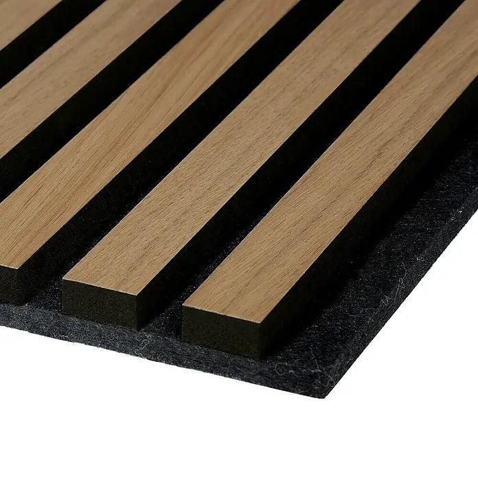 FibroTech Akustikpaneel Premium Light Oak, 2.440 x 605 x 22 m