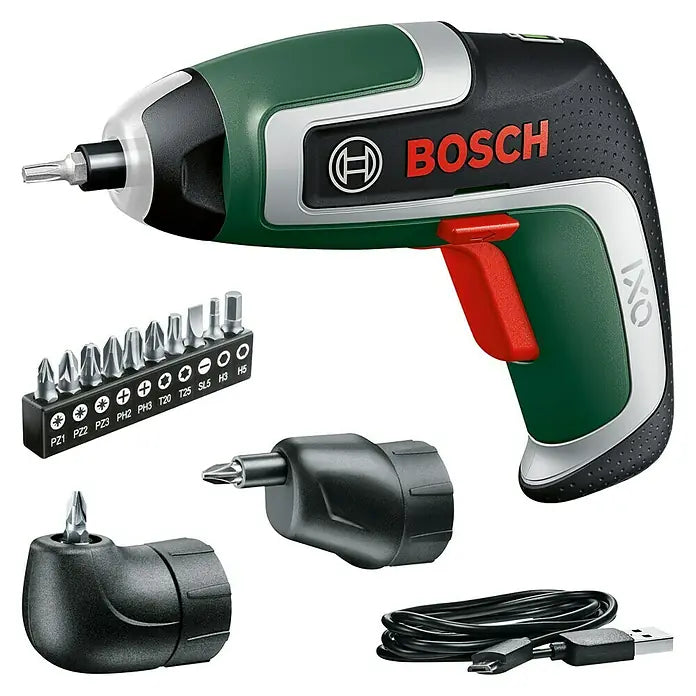 Bosch Akkuschrauber IXO 7 3,6 V, 1 Akku, 2 Ah, 5,5 Nm, Bit- & Aufsatz-Set