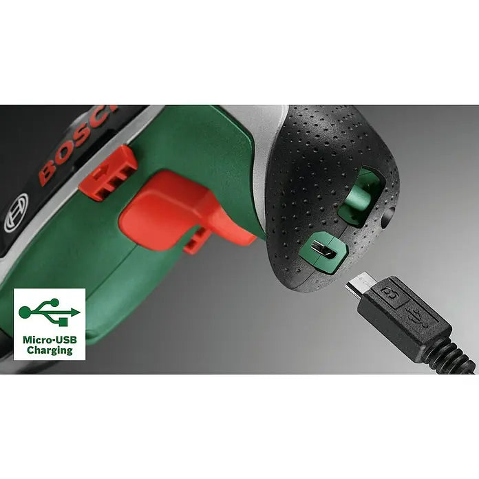 Bosch Akkuschrauber IXO 7 3,6 V, 1 Akku, 2 Ah, 5,5 Nm, Bit- & Aufsatz-Set