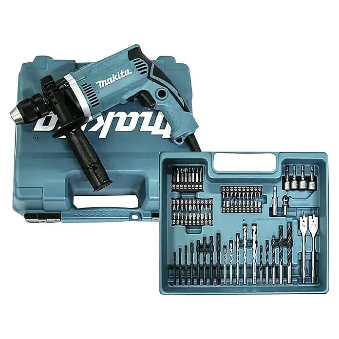 Makita Schlagbohrmaschine HP1631KX3 710 W, Schnellspannbohrfutter