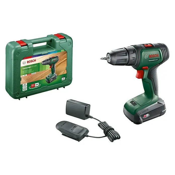 Bosch Power for All 18V Akku-Bohrschrauber UniversalDrill 18 18 V, 1 Akku, 1,5 Ah